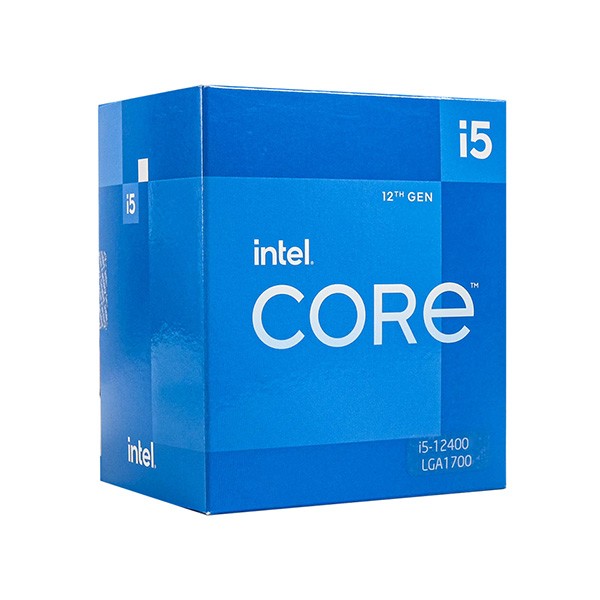 CPU Intel Core i5-12400F (Up To 4.40GHz, 6 Nhân 12 Luồng,18MB Cache, Alder Lake)
