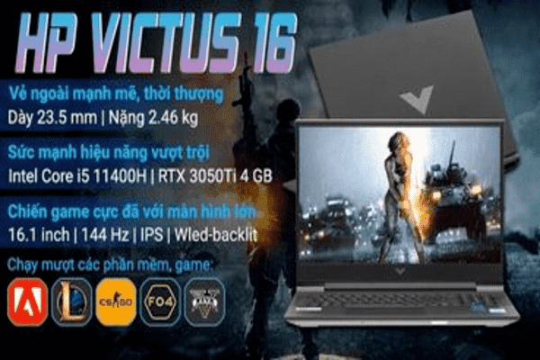 Giao diện game trên Laptop HP Victus 16 D0292TX i5 11400H 