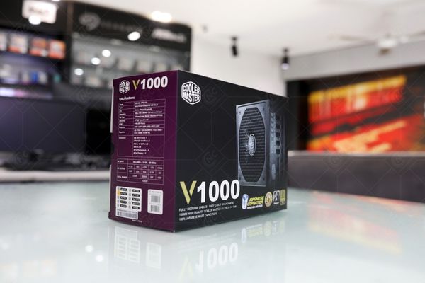 Nguồn Cooler master V1000 của PC Workstation i7 10700K | RTX 3060 12GB | RAM 16G | SSD 250GB