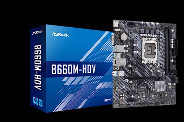 ASROCK B660M-HDV của bộ LHPC Gaming CPU Core i5 12400F | RTX 2060 | SSD 250GB | RAM 8GB | 600W