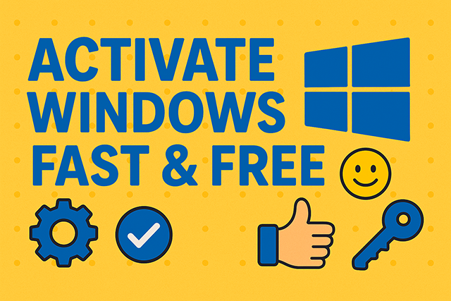 Activate Windows nhanh chóng, miễn phí