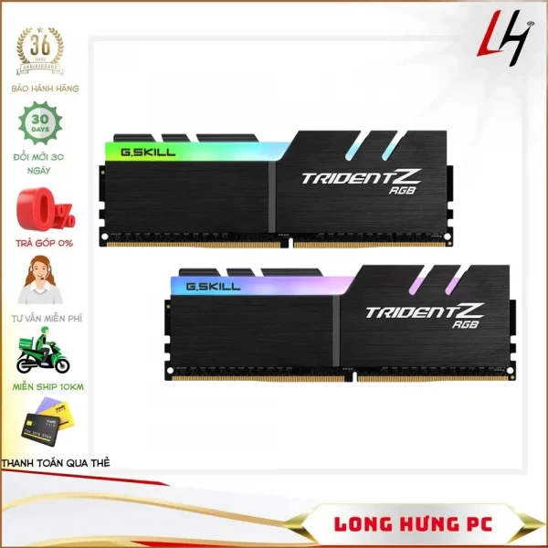 RAM GSkill Trident Z RGB 32GB (2x16GB) DDR4 3600MHz (F4-3600C18D-32GTZR)