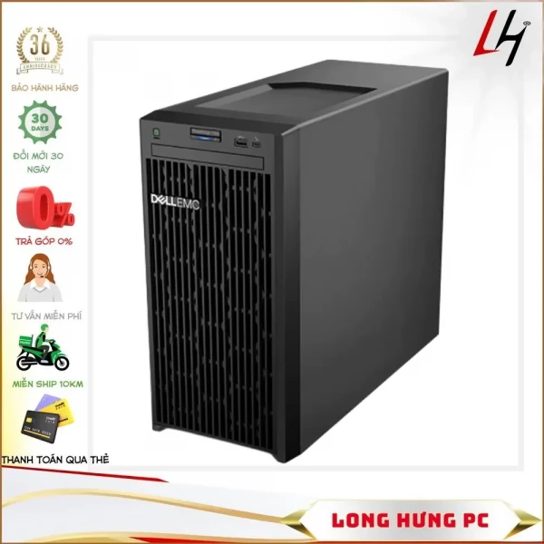 Server Dell PowerEdge T150 (Xeon E-2324/8GB RAM/2TB HDD/DVDRW/iDRAC9 Express/300W)