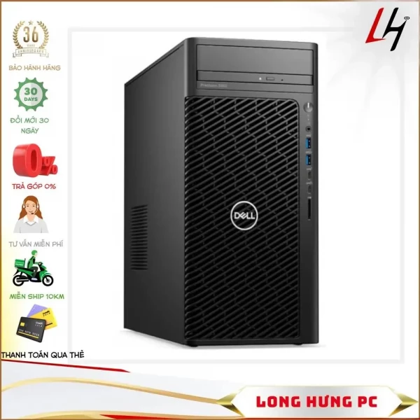 Workstation Dell Precision 3660 Tower CTO Base (i9-12900/16GB RAM/1TB HDD/A2000/DVDRW/K+M/Ubuntu)