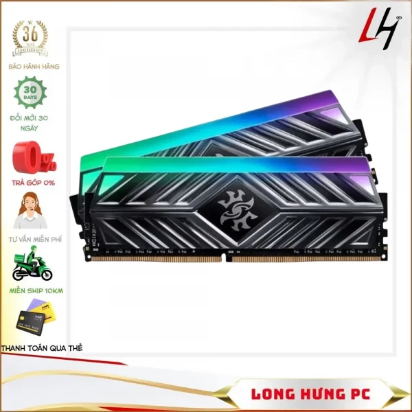 RAM ADATA XPG Spectrix D41 RGB 16GB (2x8GB) 3600MHz (AX4U36008G16A-DT41)