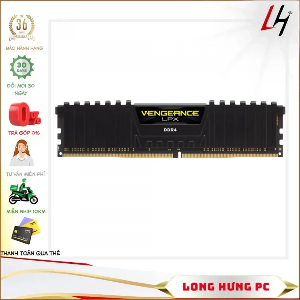 Ram Corsair Vengeance LPX 8GB (1x8GB) DDR4 3200MHz