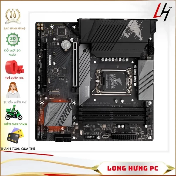 Main Gigabyte B660M AORUS PRO DDR4 (Intel B660, LGA 1700, m-ATX, 4 khe Ram DDR4)