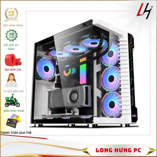 Vỏ Case MIK LV07 – WHITE (Mid Tower/ Màu Trắng)