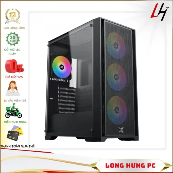 Vỏ Case Xigmatek  GAMING X 3FX ( MidTower/Màu Đen)