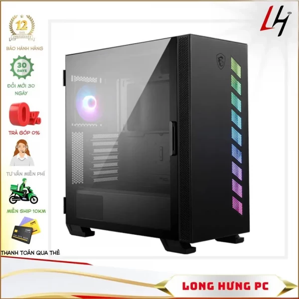 Vỏ case MSI MAG VAMPIRIC 300R (Mid TowerMàu Đen)