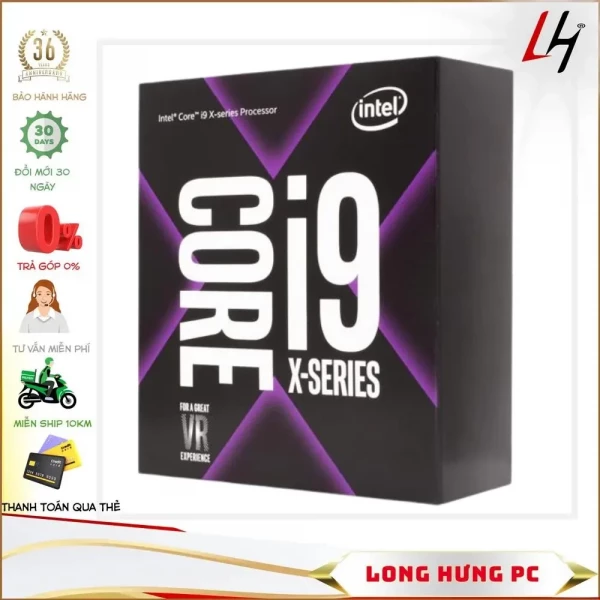 CPU Core i9-9980XE EXTREME EDITION (3.0GHz turbo up to 4.4Ghz / 18 nhân 36 luồng / 24.75MB Cache)