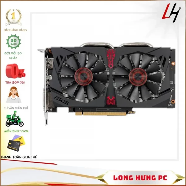 Card Asus GTX 1050ti 2fan cũ