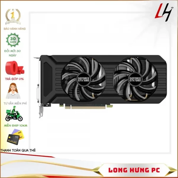 Card Palit GTX 1050ti 2fan cũ