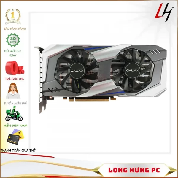 Card Galax GTX 1060 3G 2fan cũ - Hiệu năng cao