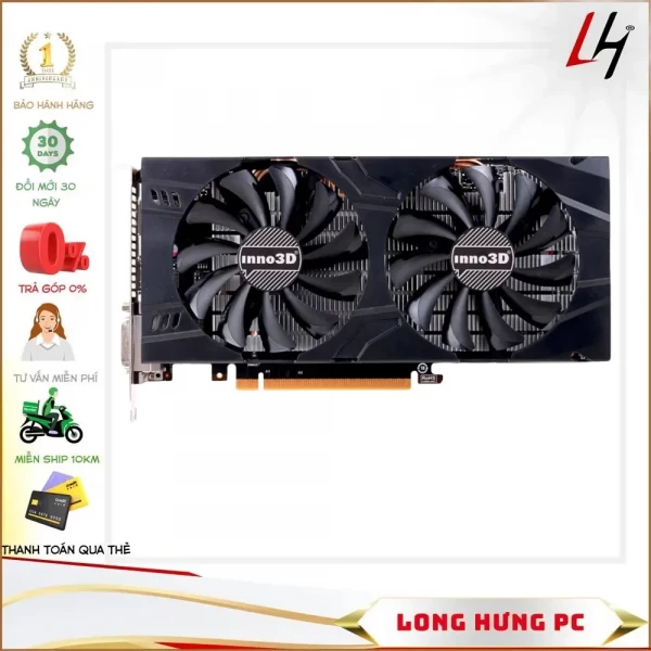 Card Inno3D GTX 1060 3G 2fan cũ