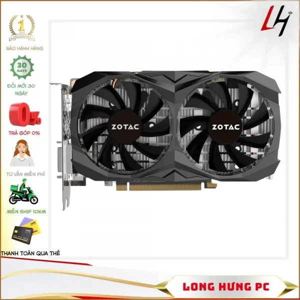 Card Zotac GTX 1060 3G 2fan Cũ - Hiệu Năng Ấn Tượng, Giá Hợp Lý