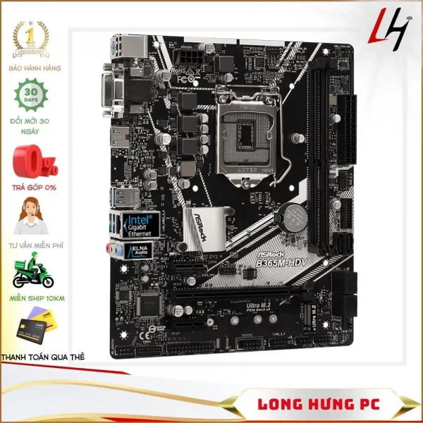 Main Asrock B365M HDV Cũ