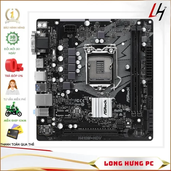 Main Asrock H410M-HDV Cũ