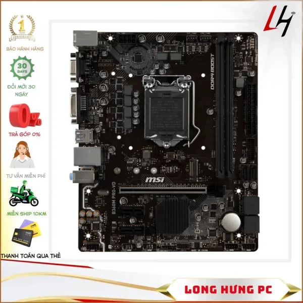 Main MSI B360M Pro VD Cũ