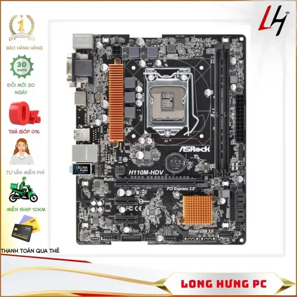 Main Asrock H110M HDV Cũ