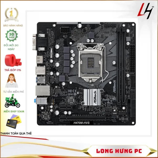 Main Asrock H470M HVS Cũ