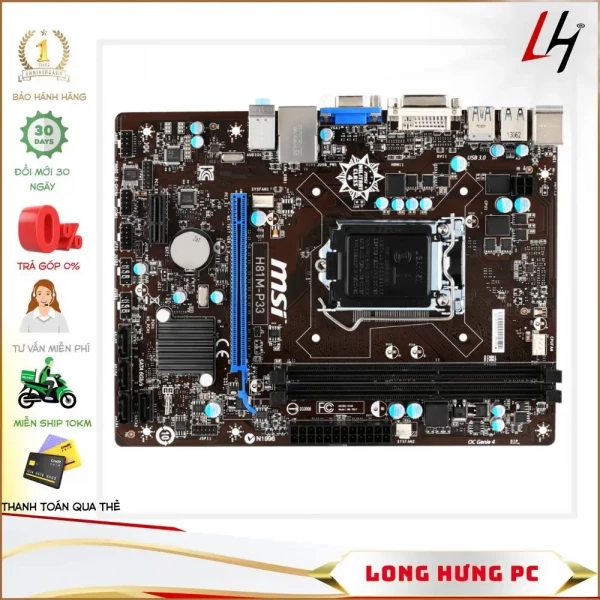 Main MSI H81 P33 Cũ