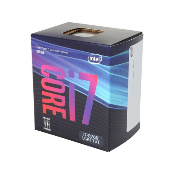 CPU Intel Core i7 8700 (3.2GHz Turbo Up To 4.6GHz, 6 nhân 12 luồng, 12MB Cache, Coffee Lake)