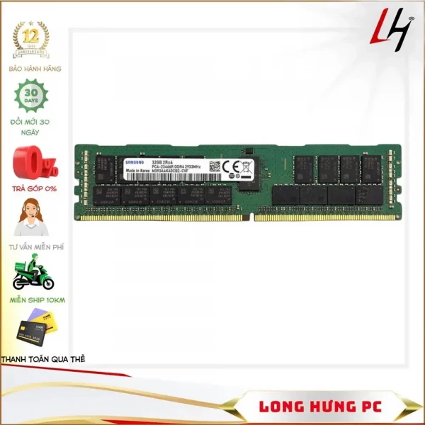 RAM SAMSUNG ECC REGISTERED 32G/2933 SERVER MEMORY