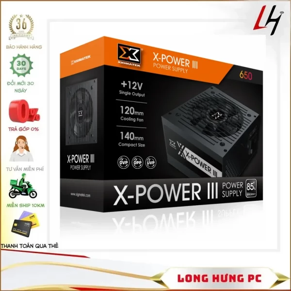 Nguồn XIGMATEK X-POWER III X-650