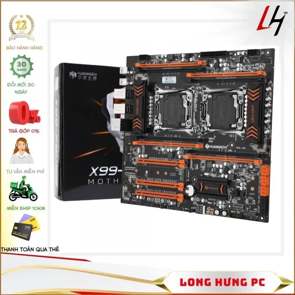 Main HUANANZHI X99 F8D (RAM-4/Dual-XEON/NVMe/Dual-LAN)