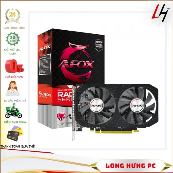 Card Afox Radeon RX550 4GB (4GB GDDR5, 128-bit, DL DVI-D+HDMI+DP)