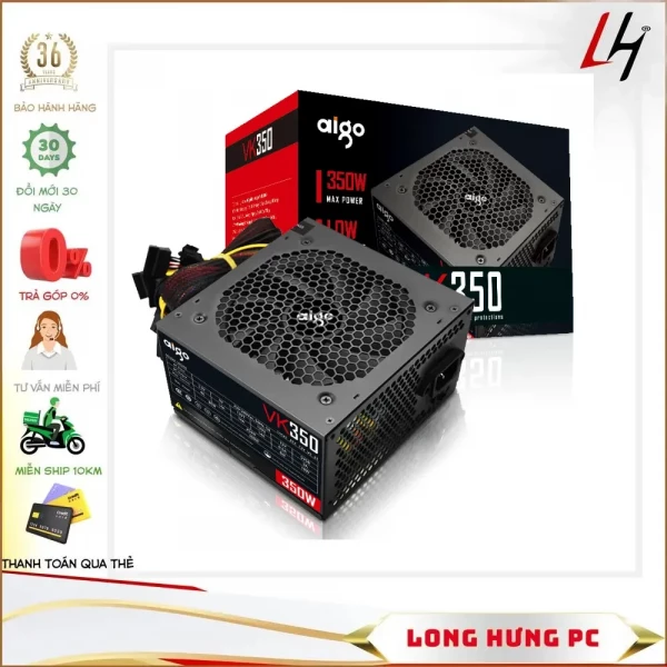 Nguồn AIGO VK350 - 350W (Màu Đen)