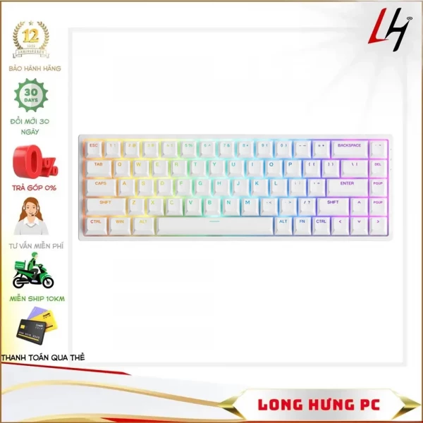 Bàn phím cơ AKKO 3068 v2 RGB (Foam tiêu âm / Hotswap / AKKO CS Jelly switch)