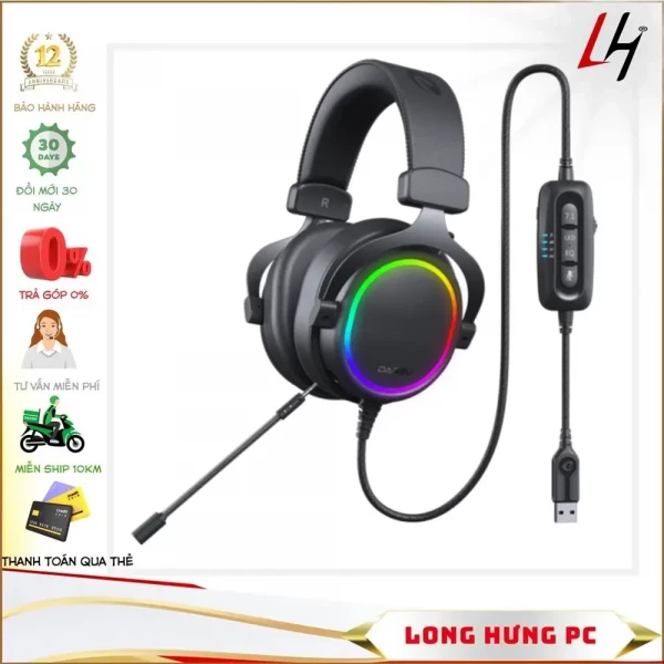 Tai nghe DAREU EH925s PRO Led RGB-Giả lập 7.1 gaming