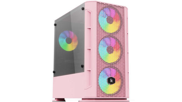 Vỏ máy vi tính KENOO ESPORT G362 - Mầu Hồng - (Size M-ATX)