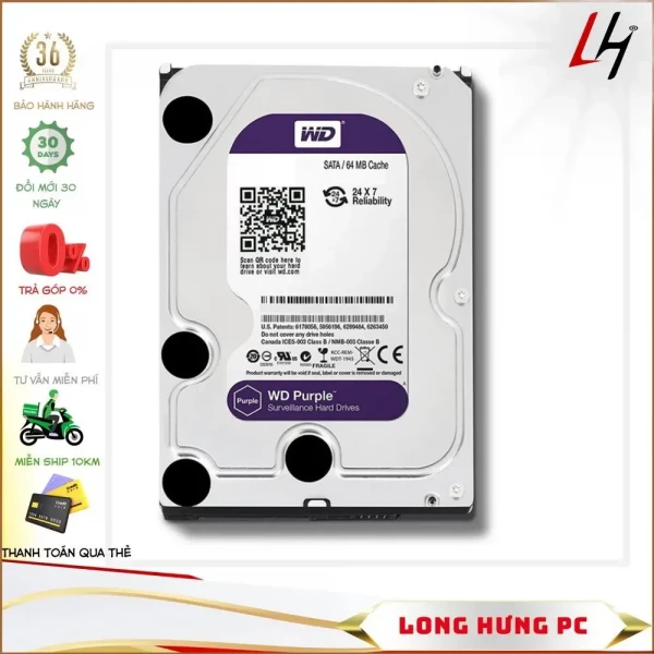 HDD Western Digital 2TB Purple