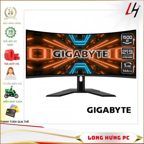 Màn hình Gigabyte G34WQC VA  2K  144Hz Gaming