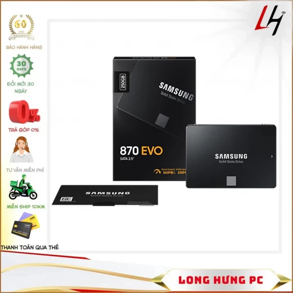 Ổ cứng SSD SAMSUNG 870 EVO 250GB 2.5