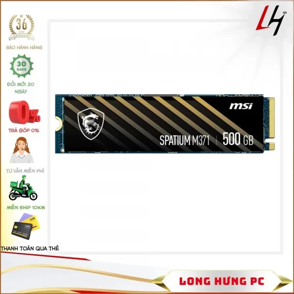 Ổ cứng SSD MSI 500GB SPATIUM M371 NVMe M.2