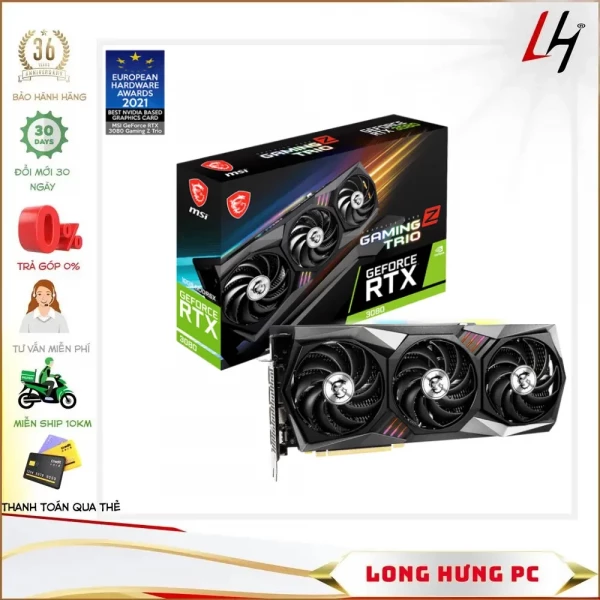 VGA MSI GeForce RTX 3080 GAMING Z TRIO 10G LHR