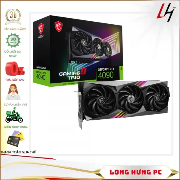 VGA MSI RTX 4090 Gaming X Trio 24GB