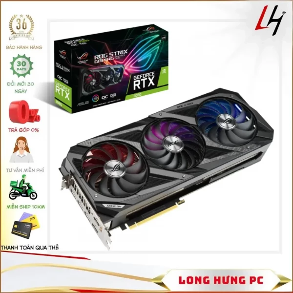 VGA ASUS ROG Strix GeForce RTX 3080 OC 10GB V2