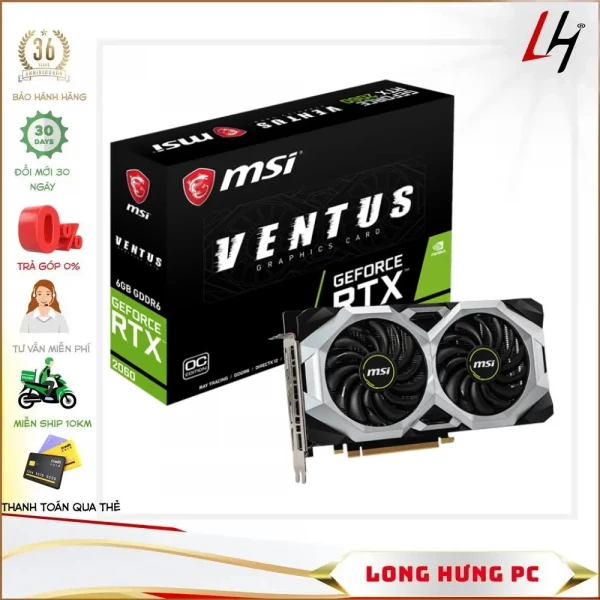 VGA MSI GeForce RTX 2060 VENTUS 6GB OC