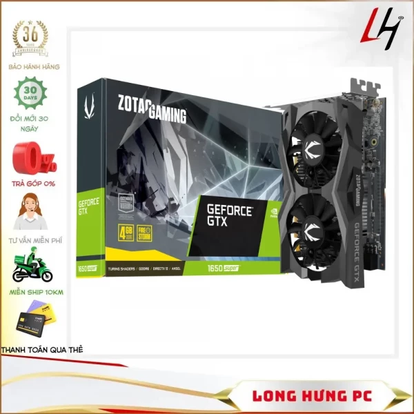 VGA ZOTAC GAMING GeForce GTX 1650 SUPER Twin 4G GDDR6