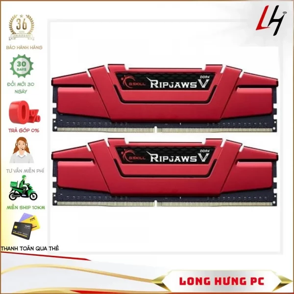 RAM Gskill RIPJAWS V 32GB (F4-3000C16D-32GVRB) (2x16GB) DDR4 3000Mhz