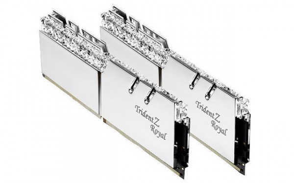 RAM G.Skill Trident Z Royal Silver 32GB DDR4 | 3600MHz | C18 | 2x16GB | F4-3600C18D-32GTRS