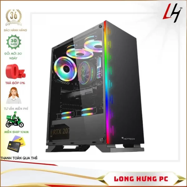 Máy tính chơi Game (i3 10105F/H410/8GB RAM/128GB SSD/GTX 1050Ti 4G/450W)