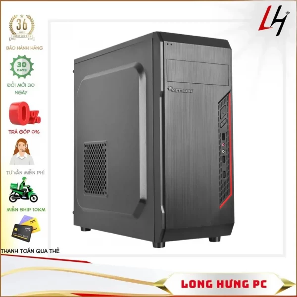 Máy tính văn phòng (i3 10100/H510/8GB RAM/256GB SSD/GT 1030/450W)