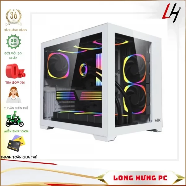 LHPC Case thiết kế  Z690 | i9 13900K | 32G Royal | RTX 3060 12G NB | NZXT