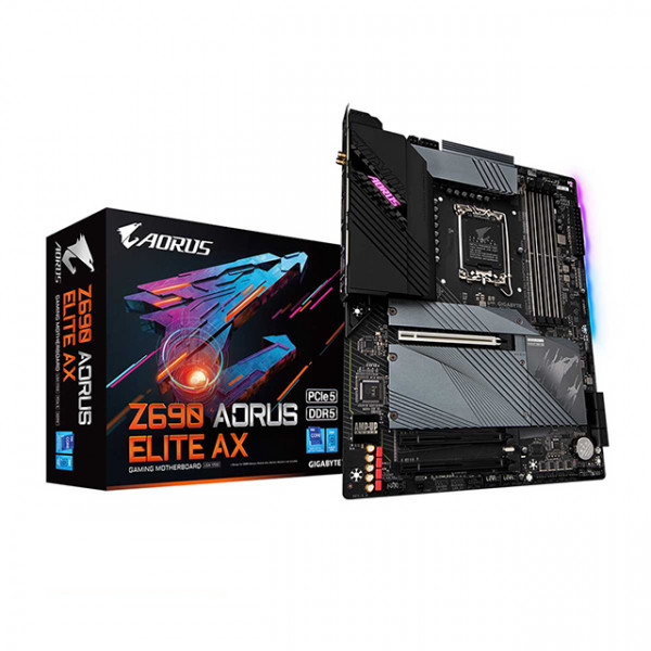 Main Gigabyte Z690 AORUS ELITE AX DDR5 (Intel Z690, Socket 1700, ATX, 4 khe Ram DDR5)